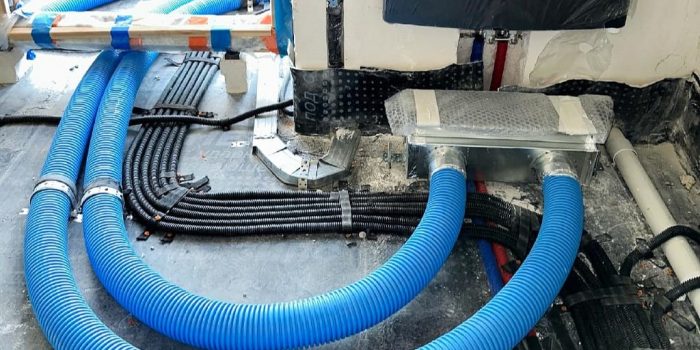 Вентиляция в квартире с прокладкой воздуховодов в стяжке пола ⚡ (минимальная толщина стяжки 110мм)