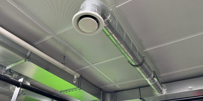 Приточно-вытяжная вентиляция с рекуперацией shuft в фитнес студии