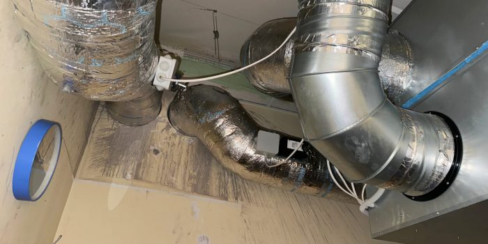 Приточно-вытяжная вентиляция с рекуперацией shuft в фитнес студии